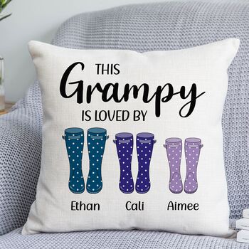 Personalised Welly Relative Loved By Cushion, 2 of 5