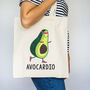 'Avocardio' Funny Tote Bag, thumbnail 2 of 4