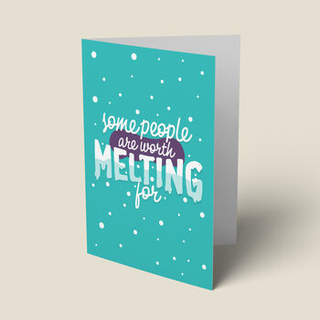 'Worth Melting For' Frozen Christmas Card, 7 of 7