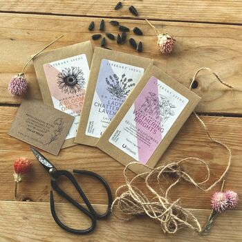 Literary Seeds: The Florals Set Of Three Seed Packets, 4 of 6