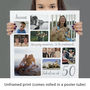 Personalised 50th Birthday Square Photo Collage, thumbnail 7 of 11