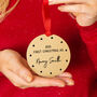 Personalised 'First Christmas As Grandma' Decoration, thumbnail 2 of 6