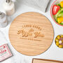 Personalised Couples Pizza Board And Cutter Set, thumbnail 4 of 5