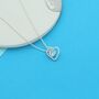 Heart Birthstone Necklace, thumbnail 2 of 4