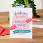 Cracking Teacher Personalised Christmas Card, thumbnail 2 of 2