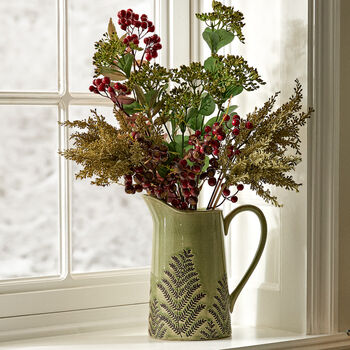 Crackle Fern Ceramic Vase, 4 of 6