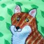 Mr Fox Green Canvas Tote, thumbnail 4 of 7