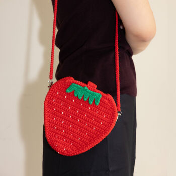 Strawberry And Carrot Crochet Bags, 2 of 2