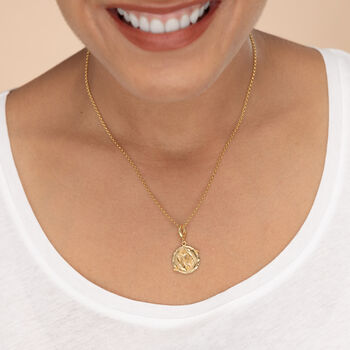18ct Gold Pisces Zodiac Charm Necklace, 5 of 6