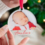 Personalised Baby's First Christmas Bauble Custom Photo Keepsake, thumbnail 1 of 6