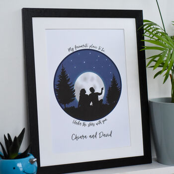Valentine's Personalised Framed Couples Day Print, 6 of 9