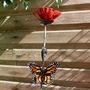Red Poppy And Orange Butterfly Art042, thumbnail 1 of 5