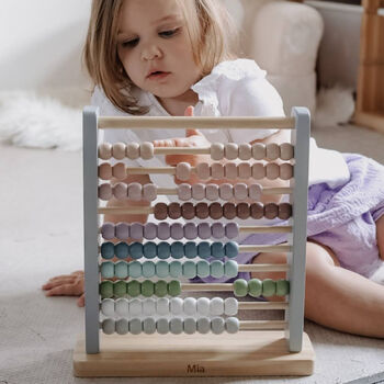 Personalised Wooden Abacus Toy, 2 of 7