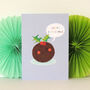 Christmas Pudding Greetings Card, thumbnail 4 of 5