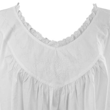 Ladies White Sleeveless Nightdress 'Abigail', 5 of 5