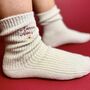 Personalised Cashmere Socks With Flower, thumbnail 1 of 8