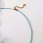 Amazonite Gemstone Beaded Necklace, thumbnail 4 of 5