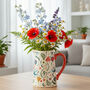 Spring Time Swallow Flower Vase Jug Gift For Mum, thumbnail 1 of 6