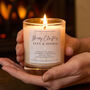 Couples Christmas Gift Personalised Scented Candle, thumbnail 1 of 9