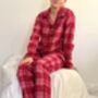 Brushed Cotton Pyjamas In Sunset Plaid, thumbnail 2 of 4