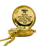 Personalised Brass Pocket Watch With Wooden Box, thumbnail 9 of 12