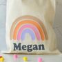 Personalised Rainbow Gift Bag, Solid Colours, thumbnail 2 of 3
