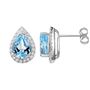Luscious Blue Topaz 925 Sterling Silver Earrings, thumbnail 3 of 5