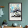 Great End Winter Storm Lake District Poster Print, thumbnail 1 of 4