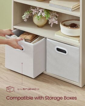 Industrial Bookcase Shelving Unit Storage Organiser, 7 of 10