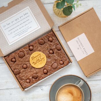 Personalised Brownie Slab — Letterbox Gift By Post, 2 of 5