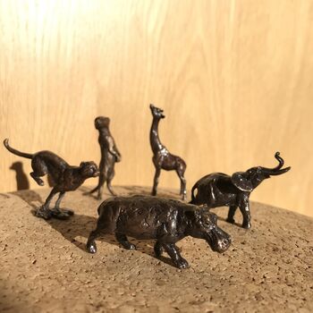 Miniature Bronze Elephant Sculpture 8th Anniversary, 5 of 12
