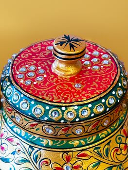 'Maharaja' Hand Painted Indian Chai Kettle, 5 of 5