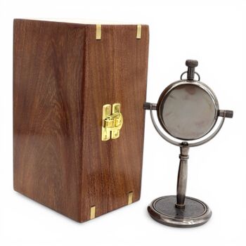 Personalised 18th Anniversary Bronze Desk Clock, 9 of 12