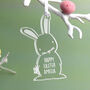 Personalised Easter Bunny Hanging Acrylic Decoration, thumbnail 3 of 6