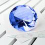 Personalised Blue Diamond Paperweight, thumbnail 1 of 6