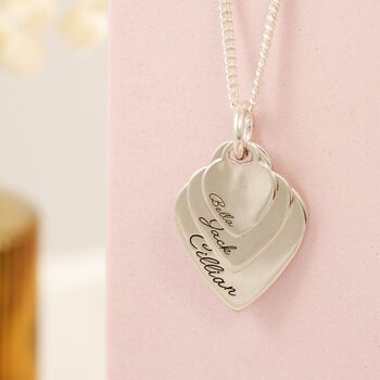 Heart Tags Personalised Name Necklace, 6 of 10