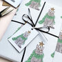 Festive British Shorthair Cat Christmas Wrapping Paper, thumbnail 3 of 4