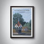 Roundwood Park London Travel Poster Art Print, thumbnail 1 of 8