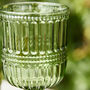 Merida Green Embossed Wine Glass, thumbnail 4 of 4