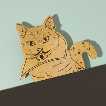 William Shakespurr Metal Cat Bookmark, 6 of 8