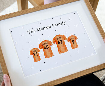 Personalised Football Shirt Print, 2 of 5