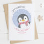 Cute Penguin Christmas Card For Grandma, thumbnail 3 of 4