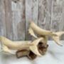 Hand Carved Wooden Whale Pair Sculpture Ornament, thumbnail 8 of 12