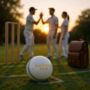 Personalised Vintage White Leather Cricket Ball, thumbnail 1 of 7