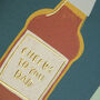 ‘Cheers To You Dad’ Luxury Beer Illustration Card, thumbnail 2 of 2
