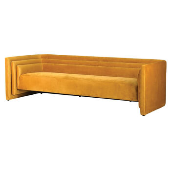 Valencia Gold Velvet Sofa, 5 of 9