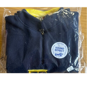 Digger Embroidered Fleece With Sound Effect, 4 of 6