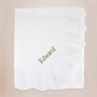 Personalised Traditional Royal Knitted Baby Blanket, thumbnail 1 of 3