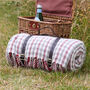 Strawberry And Cream Check Picnic Blanket, thumbnail 1 of 4