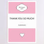 Personalised Stripe Thank You Card, thumbnail 2 of 6